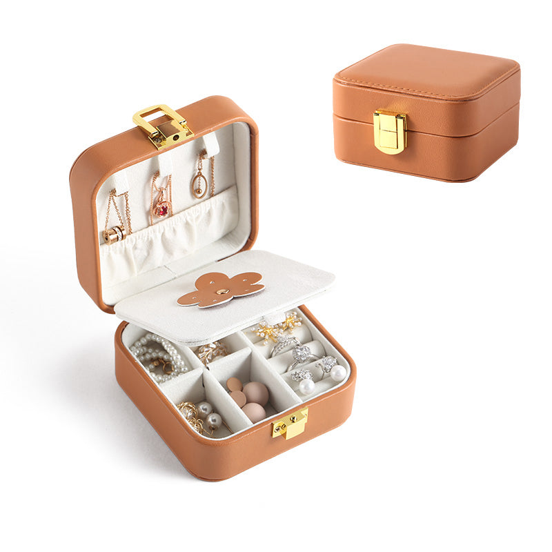 Jewelry Storage Box Pu Leather