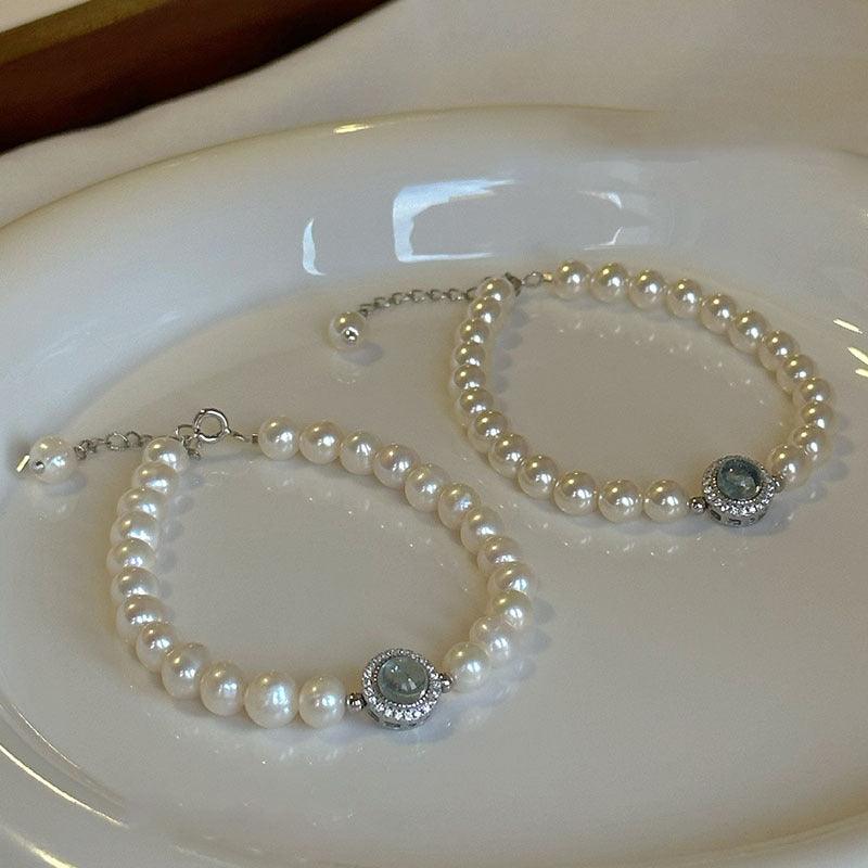 Bracelet de perles de style vintage français