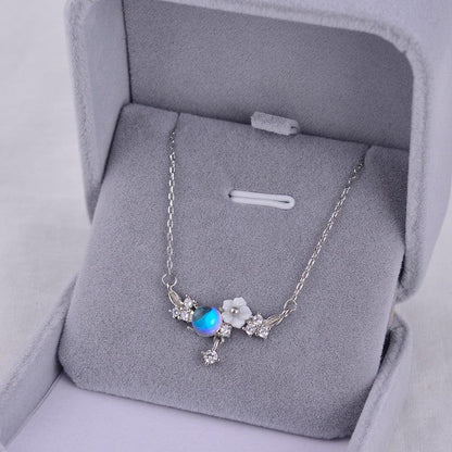 Flower Necklace Sterling Silver