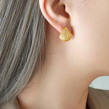 French Romantic Shell Earrings