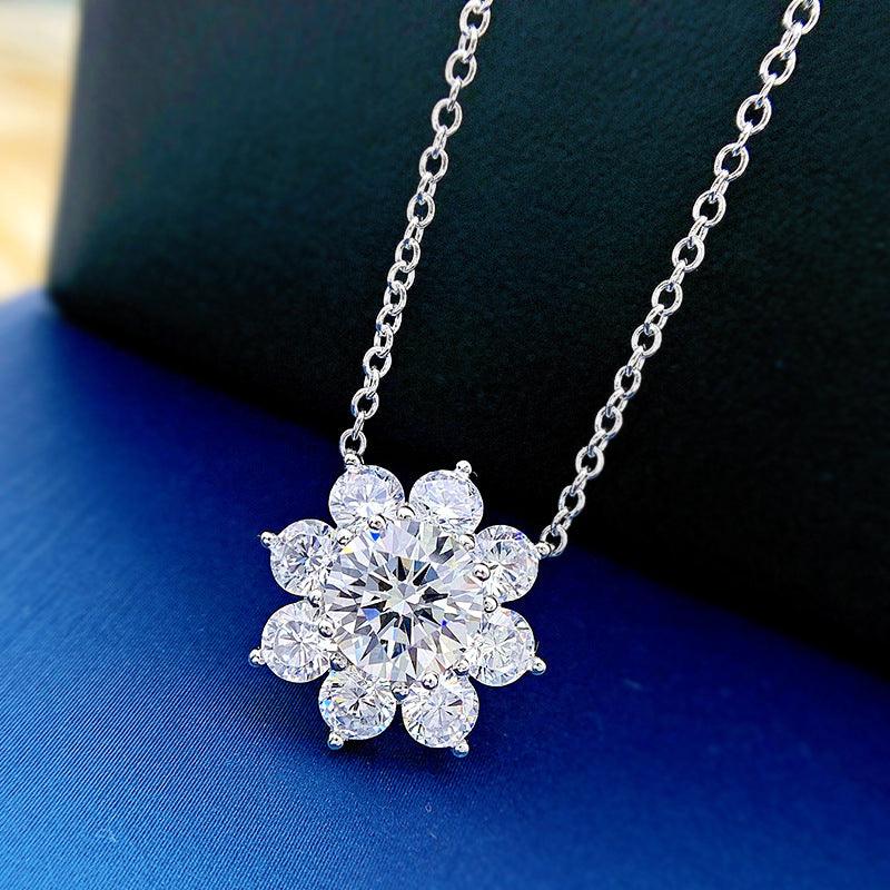 Diamonds Sunflower Necklace